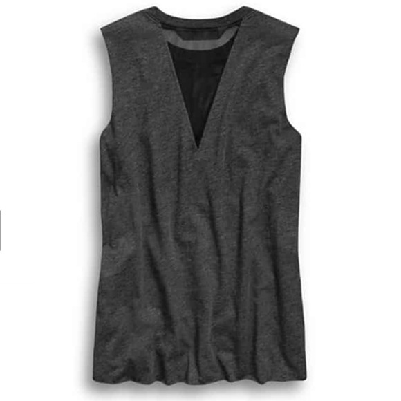 H-D Women’s Mesh Inset Muscle Tee.  EUC. - Picture 3 of 9